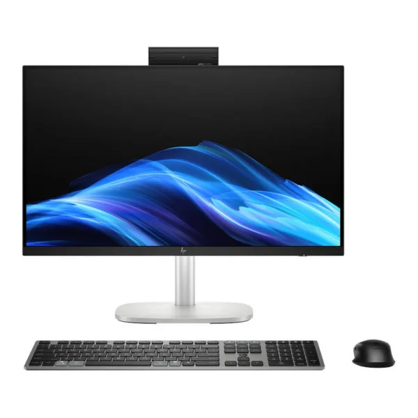 HP EliteStudio 8 All-in-One G1i 23.8 inch Desktop AI PC, 23.8" FHD IPS Display, Intel Core Ultra 7 265, 16GB RAM, 512GB SSD, Intel Graphics, HP 125 v2 Wired Keyboard, No OS, Silver – Main image HP EliteStudio 8 All-in-One G1i 23.8 inch Desktop AI PC, 23.8" FHD IPS Display, Intel Core Ultra 7 265, 16GB RAM, 512GB SSD, Intel Graphics, HP 125 v2 Wired Keyboard, No OS, Silver – Main image