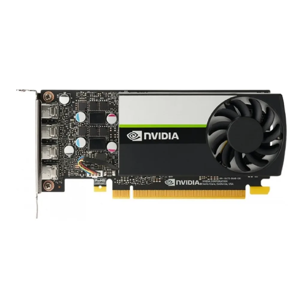 HP Nvidia Quadro T1000 GFX Graphics Card, 4GB 4Mdp GDDR6 Memory, 128 Bit Bus Width, PCIe 3.0 x16, 4xMini DisplayPort, Plug In Card | 20X22AA – Main image HP Nvidia Quadro T1000 GFX Graphics Card, 4GB 4Mdp GDDR6 Memory, 128 Bit Bus Width, PCIe 3.0 x16, 4xMini DisplayPort, Plug In Card | 20X22AA – Main image