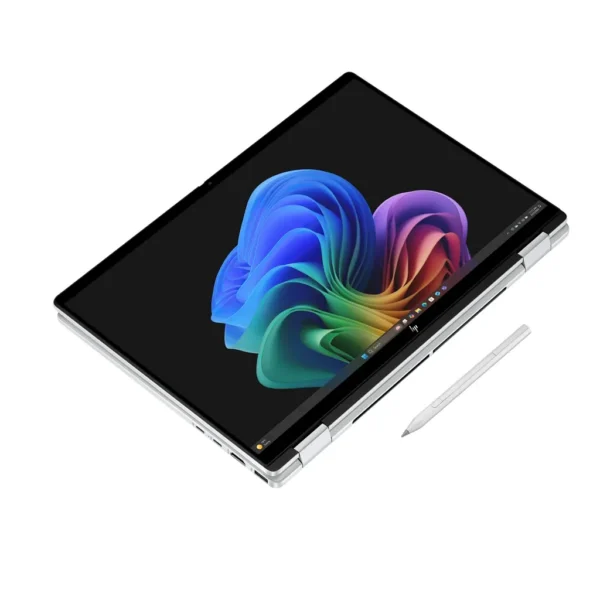 HP OmniBook X Flip 14-fm0047nr 14-inch 2K Touch Laptop, Core Ultra 7, 16GB, 512GB SSD, Glacier Silver – Main image HP OmniBook X Flip 14-fm0047nr 14-inch 2K Touch Laptop, Core Ultra 7, 16GB, 512GB SSD, Glacier Silver – Main image