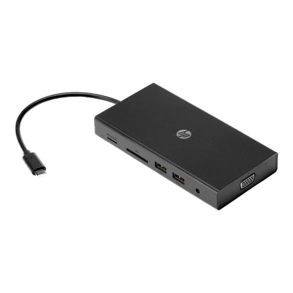 HP Travel USB-C Multi Port Hub, HDMI, VGA, Gigabit Ethernet, SD and microSD (1C1Y5AA) – Main image HP Travel USB-C Multi Port Hub, HDMI, VGA, Gigabit Ethernet, SD and microSD (1C1Y5AA) – Main image