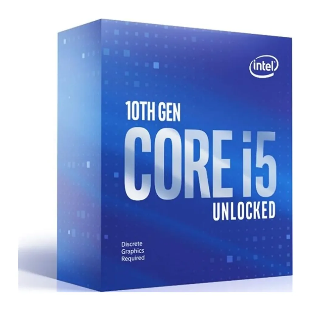 Intel Core i5-10600KF (Base Clock: 4.10GHz; LGA1200; 125 Watt) DDR4-2666 6 Cores & 12 Threads Box | BX8070110600KF – Main image Intel Core i5-10600KF (Base Clock: 4.10GHz; LGA1200; 125 Watt) DDR4-2666 6 Cores & 12 Threads Box | BX8070110600KF – Main image