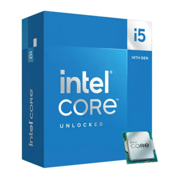 Intel Core i5-14600K 3.5 GHz 14-Core LGA 1700 14th Gen Processor, 14 Cores & 20 Threads, 24MB Cache Memory, 5.3GHz MaxTurbo Boost, Intel UHD Graphics 770, 2CH DDR5 / 192GB Max – Main image Intel Core i5-14600K 3.5 GHz 14-Core LGA 1700 14th Gen Processor, 14 Cores & 20 Threads, 24MB Cache Memory, 5.3GHz MaxTurbo Boost, Intel UHD Graphics 770, 2CH DDR5 / 192GB Max – Main image