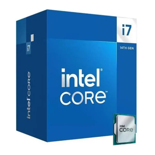 Intel Core i7-14700 2.1GHz LGA1700 Desktop Processor, 20 Core & 28 Threads, 5.4 GHz Max Turbo Boost, 33MB Cache, Integrated Intel UHD Graphics 770, 2CH DDR5 Memory / 192GB Max | BX8071514700SRN40 – Main image Intel Core i7-14700 2.1GHz LGA1700 Desktop Processor, 20 Core & 28 Threads, 5.4 GHz Max Turbo Boost, 33MB Cache, Integrated Intel UHD Graphics 770, 2CH DDR5 Memory / 192GB Max | BX8071514700SRN40 – Main image
