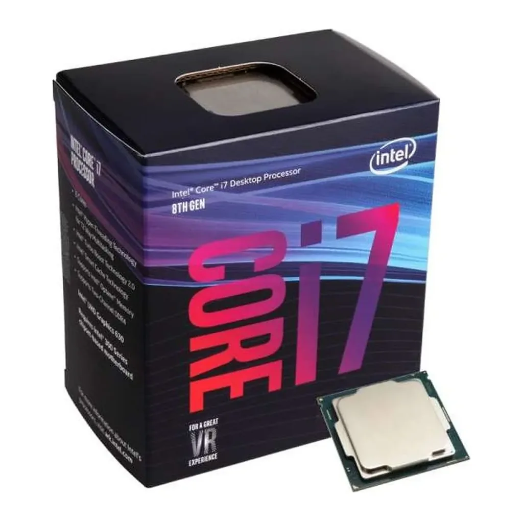 Intel Core i7-8700K Coffee Lake 8th Gen 6-Core 3.7 GHz LGA1151 Intel UHD Graphics 630 Desktop Processor | BX80684I78700K – Gallery image 2 Intel Core i7-8700K Coffee Lake 8th Gen 6-Core 3.7 GHz LGA1151 Intel UHD Graphics 630 Desktop Processor | BX80684I78700K – Gallery image 2