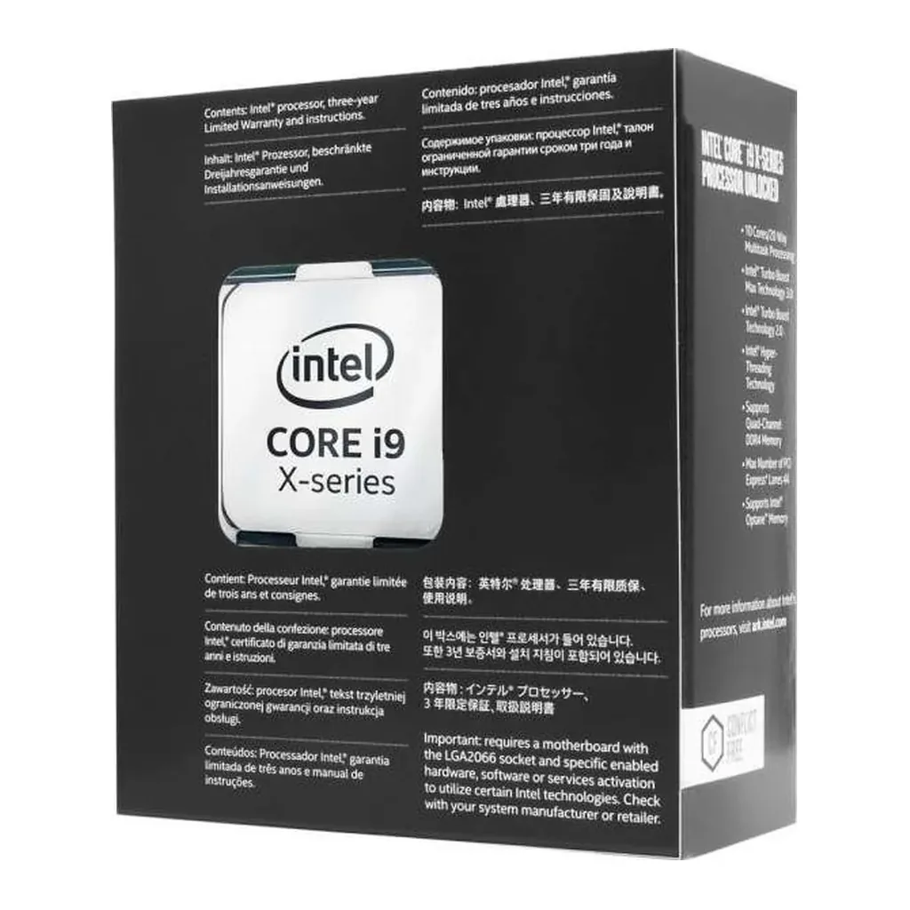 Intel Core i9-7920X X-Series Skylake 12-Core 2.9 GHz LGA2066 Desktop Processor | BX80673I97920X – Gallery image 4 Intel Core i9-7920X X-Series Skylake 12-Core 2.9 GHz LGA2066 Desktop Processor | BX80673I97920X – Gallery image 4