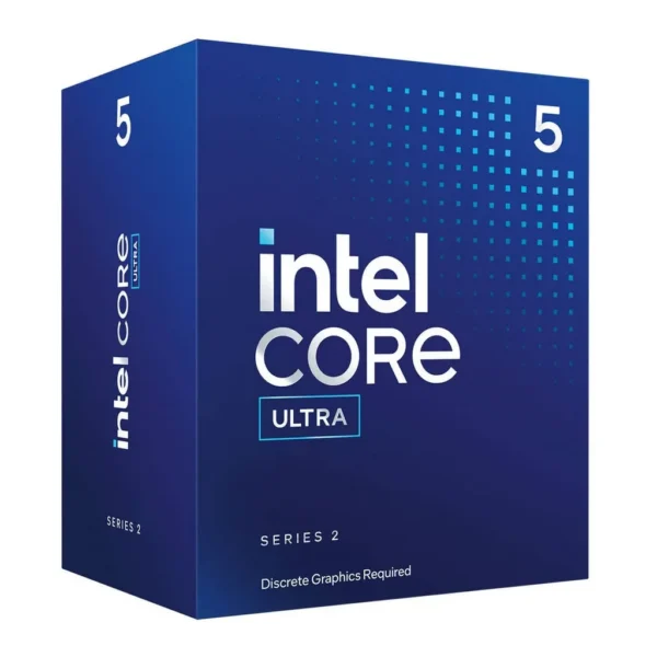 Intel Core Ultra 5 225F LGA 1851 Processor, 10 Cores & 10 Threads, 20MB Cache Memory, 4.9 GHz Maximum Turbo Boost Frequency, Dual-Channel DDR5 Memory, 256GB Max Memory Size | BX80768225F – Main image Intel Core Ultra 5 225F LGA 1851 Processor, 10 Cores & 10 Threads, 20MB Cache Memory, 4.9 GHz Maximum Turbo Boost Frequency, Dual-Channel DDR5 Memory, 256GB Max Memory Size | BX80768225F – Main image