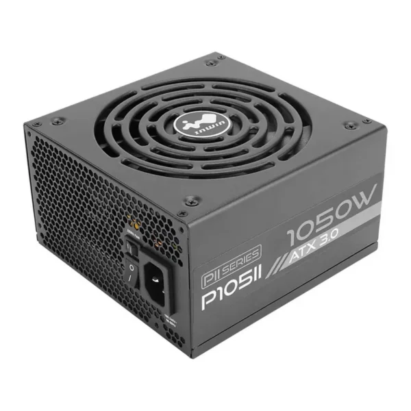 InWin P105II ATX12V V3.0 Full-Modular Power Supply, 1050W Power, 135mm FDB Fans, 80+ Platinum Efficiency, Active PFC, Zero RPM Fan Mode, SECC Material, Black | IW-PS-PII1050W – Main image InWin P105II ATX12V V3.0 Full-Modular Power Supply, 1050W Power, 135mm FDB Fans, 80+ Platinum Efficiency, Active PFC, Zero RPM Fan Mode, SECC Material, Black | IW-PS-PII1050W – Main image
