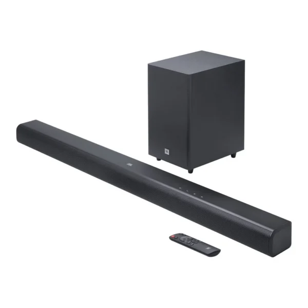 JBL Cinema SB550 3.1 Channel Soundbar with Wireless Subwoofer, 250W Output, 3x (45 x 100) mm Racetrack Drivers + 2x 13mm Tweeters Soundbar, Bluetooth 5.3 Connectivity, Black | JBLSB550BLK – Main image JBL Cinema SB550 3.1 Channel Soundbar with Wireless Subwoofer, 250W Output, 3x (45 x 100) mm Racetrack Drivers + 2x 13mm Tweeters Soundbar, Bluetooth 5.3 Connectivity, Black | JBLSB550BLK – Main image