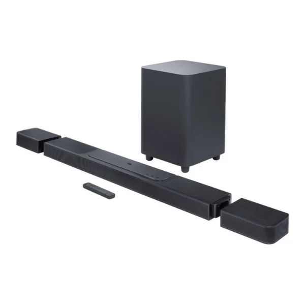 JBL OPEN BOX Bar 1300 11.1.4 Channel Soundbar, NO DISPLAY, Detachable Surround Speaker, MultiBeam, Dolby Atoms, DTS X, 1170W Output, 10" Wireless Subwoofer, BT 5.0, Black | JBLBAR1300BLKUK-OPEN BOX – Main image JBL OPEN BOX Bar 1300 11.1.4 Channel Soundbar, NO DISPLAY, Detachable Surround Speaker, MultiBeam, Dolby Atoms, DTS X, 1170W Output, 10" Wireless Subwoofer, BT 5.0, Black | JBLBAR1300BLKUK-OPEN BOX – Main image
