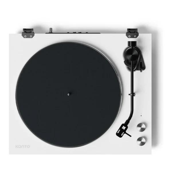 Kanto OBI3 Turntable, Audio-Technica AT3600L Cartridge Pre-Installed, Bluetooth 5.3 + Built-in Phono Preamp/RCA Out, Aluminum J-Tonearm/Weighted Platter, 33/45 RPM Manual, Matte White | OBI3VMW-G – Main image Kanto OBI3 Turntable, Audio-Technica AT3600L Cartridge Pre-Installed, Bluetooth 5.3 + Built-in Phono Preamp/RCA Out, Aluminum J-Tonearm/Weighted Platter, 33/45 RPM Manual, Matte White | OBI3VMW-G – Main image