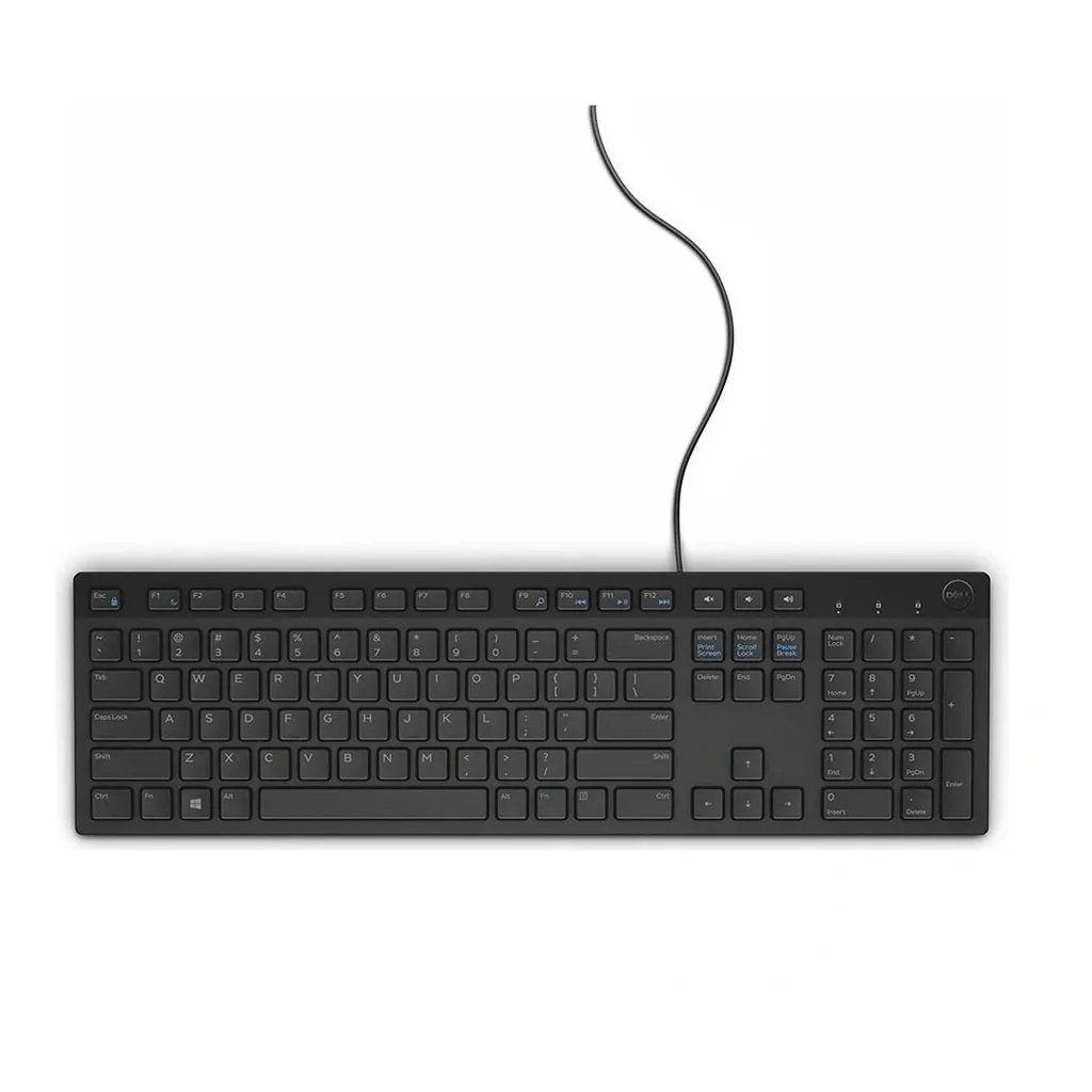 Dell KB216 Wired Multimedia Keyboard, US English, Black - View 1 Dell KB216 Wired Multimedia Keyboard, US English, Black - View 1