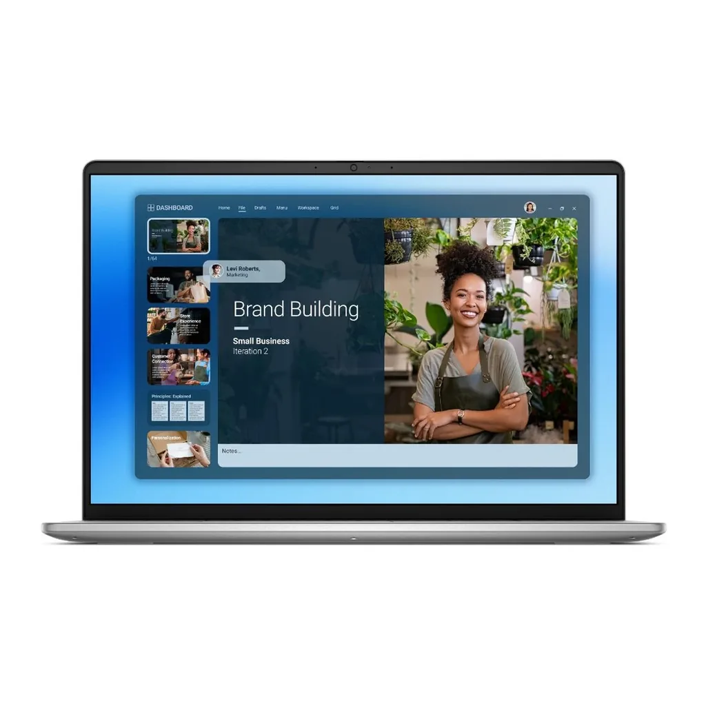 laptop-dc16251_fixed_05-10 Dell 16 Laptop DC16251, Intel Core 7 processor 150U, 32GB RAM, 1TB SSD, Windows 11 Pro, Cover - Metal Silver | dc16251_fixed_24