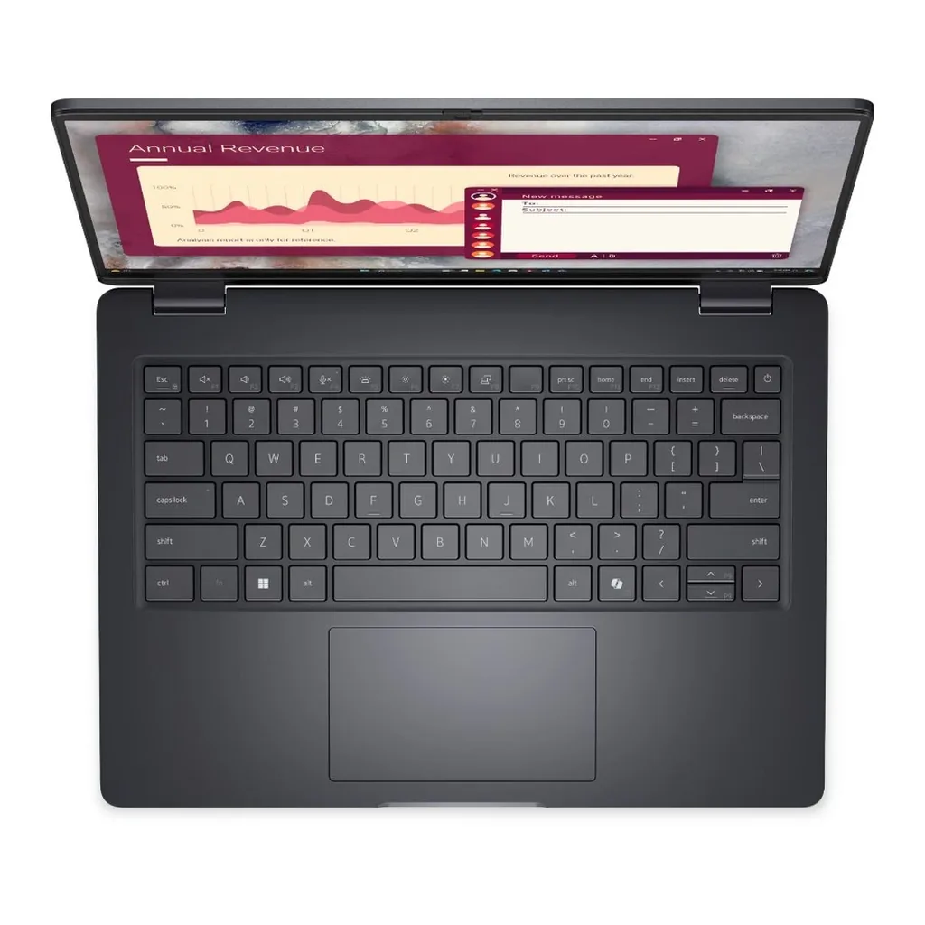 laptop-pc14250_fixed_09-04 Dell Pro 14 Laptop PC14250, Intel Core 5 120U, 16GB RAM, 256GB SSD, Windows 11 Pro, Magnetite color, textured finish | pc14250_fixed_20
