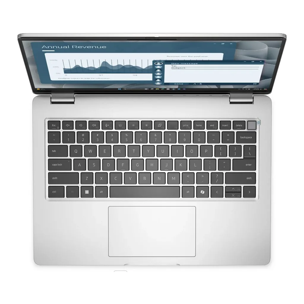 laptop-pc14255_fixed_13-04 Dell Pro 14 Laptop PC14255, AMD Ryzen 7 350, 16GB RAM, 512GB SSD, Windows 11 Pro, Platinum silver color, metallic finish | pc14255_fixed_13