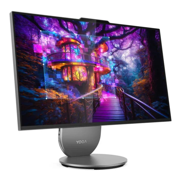 Lenovo Yoga AIO 27IAH10 Desktop Computer, 27" QHD IPS 120Hz Display, Intel Core Ultra 9 285H, 32GB RAM, 1TB SSD, GeForce 4050 6GB GPU, English-Arabic K/B & Mouse, Win11Pro, Luna Gray – Main image Lenovo Yoga AIO 27IAH10 Desktop Computer, 27" QHD IPS 120Hz Display, Intel Core Ultra 9 285H, 32GB RAM, 1TB SSD, GeForce 4050 6GB GPU, English-Arabic K/B & Mouse, Win11Pro, Luna Gray – Main image
