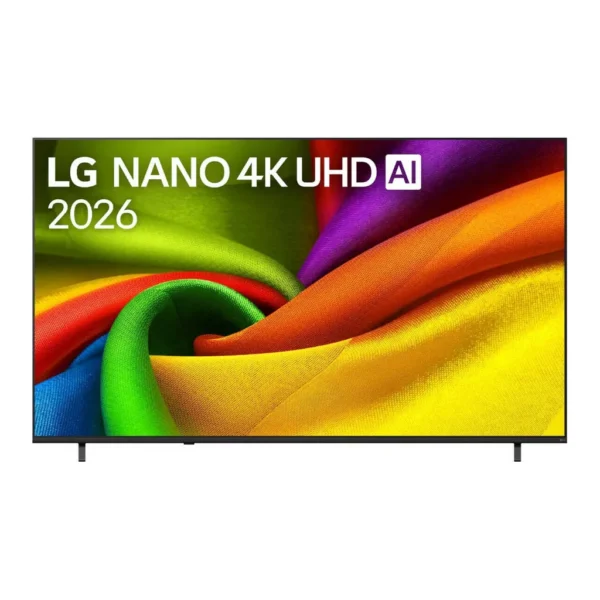 LG 55" 4K UHD AI Smart TV, NanoCell Display, Alpha 7 AI Processor Gen9, HDR10 and HLG Support, 60Hz Refresh Rate, 4K Super Upscaling, webOS 26, Thin Bezel, Black – Main image LG 55" 4K UHD AI Smart TV, NanoCell Display, Alpha 7 AI Processor Gen9, HDR10 and HLG Support, 60Hz Refresh Rate, 4K Super Upscaling, webOS 26, Thin Bezel, Black – Main image