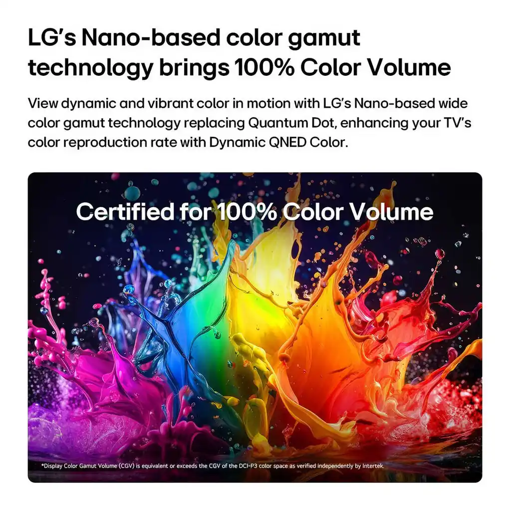 LG 65" QNED 4K Smart TV, Ultra HD Mini LED Display, Alpha 7 AI Processor Gen9, HDR10 & HLG Support, webOS, AI Picture & Sound Pro, Game Optimizer, Apple AirPlay, ThinQ AI, Black – Gallery image 3 LG 65" QNED 4K Smart TV, Ultra HD Mini LED Display, Alpha 7 AI Processor Gen9, HDR10 & HLG Support, webOS, AI Picture & Sound Pro, Game Optimizer, Apple AirPlay, ThinQ AI, Black – Gallery image 3