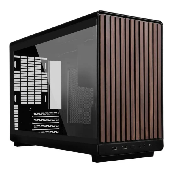 Lian Li A3-mATX Computer Case, Up to 360mm Radiator & 10x Fan Support, Mesh & Tempered Glass Panels, 26.3L Minimalistic Sleek Design, Black (Wood Edition) | G99.A3X-WDG.00 – Main image Lian Li A3-mATX Computer Case, Up to 360mm Radiator & 10x Fan Support, Mesh & Tempered Glass Panels, 26.3L Minimalistic Sleek Design, Black (Wood Edition) | G99.A3X-WDG.00 – Main image