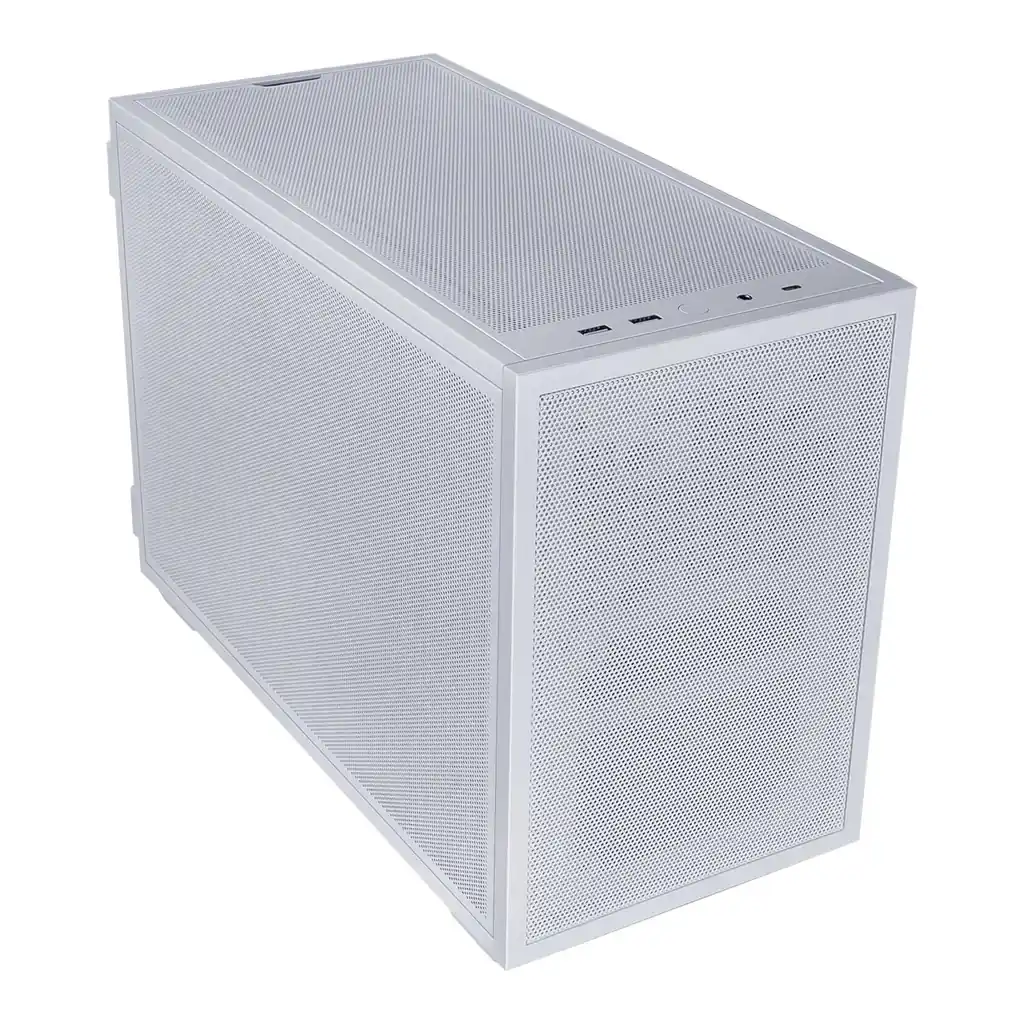 Lian-Li B4-mATX Mesh Computer Case, 2x 120mm Pre-installed Fans, Supports 360mm Radiator, 140mm ATX PSU, Steel Material, Magnetic Filter, White | B4W – Gallery image 12 Lian-Li B4-mATX Mesh Computer Case, 2x 120mm Pre-installed Fans, Supports 360mm Radiator, 140mm ATX PSU, Steel Material, Magnetic Filter, White | B4W – Gallery image 12