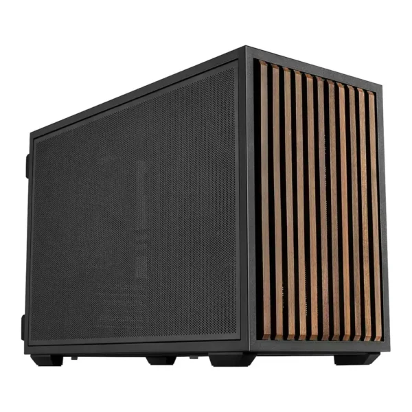 Lian-Li B4-mATX Wood Computer Case, 2x 120mm Pre-installed Fans, Supports 360mm Radiator, 140mm ATX PSU, Steel Wood Material, Magnetic Filter, Black | B4X-WD – Main image Lian-Li B4-mATX Wood Computer Case, 2x 120mm Pre-installed Fans, Supports 360mm Radiator, 140mm ATX PSU, Steel Wood Material, Magnetic Filter, Black | B4X-WD – Main image