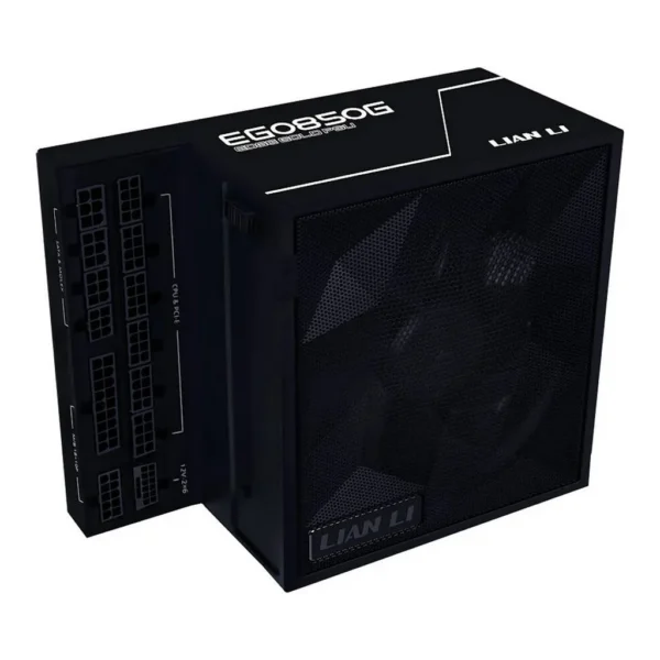 Lian-Li EDGE GOLD Fully Modular Power Supply, 850W Power, 80 PLUS Gold Efficiency, 120mm FDB Fan Type, Active PFC, ATX 3.1 Form Factor, 2000 RPM Fan Speed, Black | G9P.EG0850G.B000.UK – Main image Lian-Li EDGE GOLD Fully Modular Power Supply, 850W Power, 80 PLUS Gold Efficiency, 120mm FDB Fan Type, Active PFC, ATX 3.1 Form Factor, 2000 RPM Fan Speed, Black | G9P.EG0850G.B000.UK – Main image