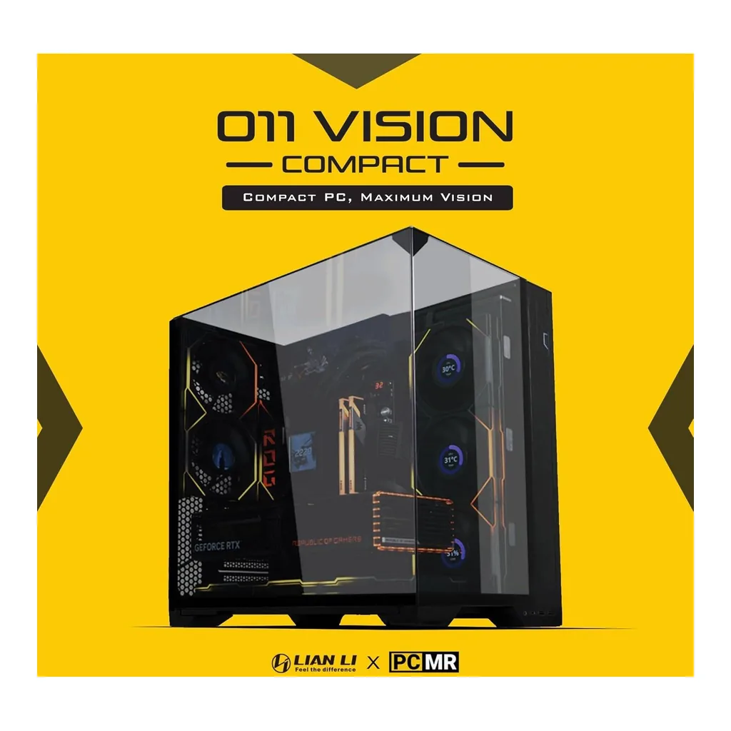 Lian Li O11 Vision Compact Computer Case – Gallery image 1 Lian Li O11 Vision Compact Computer Case – Gallery image 1