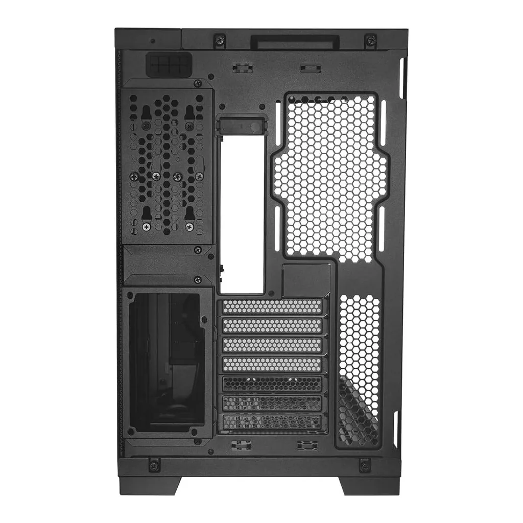 Lian Li O11D EVO RGB E-ATX Gaming Dual Chamber Case, ARGB Lighting Strips,Up to 420mm Radiator & 10* Fans, Cable Management, Front and Side Tempered Gass Panels, Black | G99.O11DERGBX.00 – Gallery image 4 Lian Li O11D EVO RGB E-ATX Gaming Dual Chamber Case, ARGB Lighting Strips,Up to 420mm Radiator & 10* Fans, Cable Management, Front and Side Tempered Gass Panels, Black | G99.O11DERGBX.00 – Gallery image 4