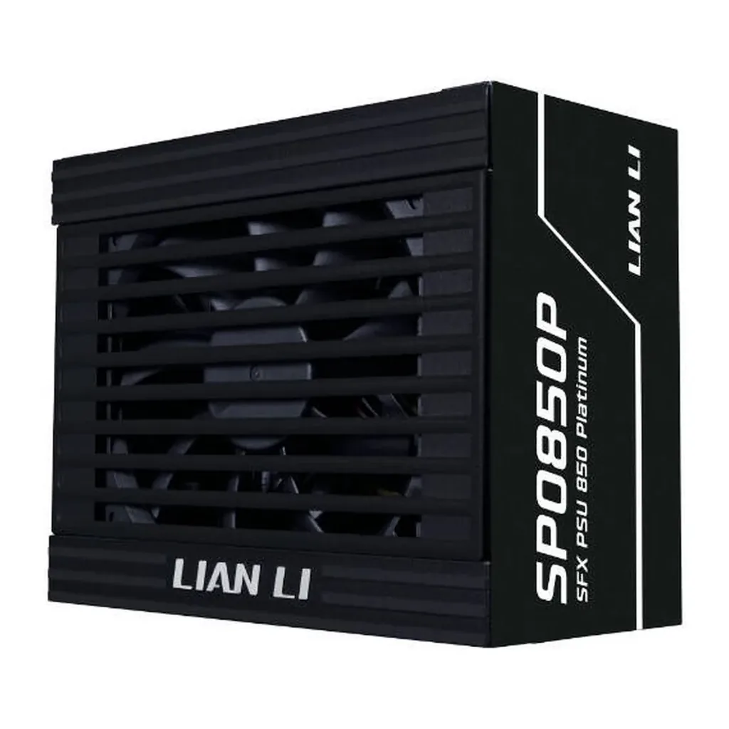 Lian Li SP850 Platinum Fully Modular Power Supply, 850W Power, 80 PLUS Platinum Efficiency, 92mm FDB Smart Fan, Japanese Rubycon 105°C Capacitors, SFX Form Factor, ATX 3.1, Black | SP0850P – Gallery image 2 Lian Li SP850 Platinum Fully Modular Power Supply, 850W Power, 80 PLUS Platinum Efficiency, 92mm FDB Smart Fan, Japanese Rubycon 105°C Capacitors, SFX Form Factor, ATX 3.1, Black | SP0850P – Gallery image 2