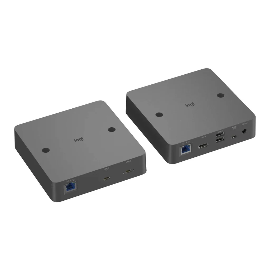 Logitech Extend BYOD Connection, Single USB-C Cable, HDMI 2.0 4K60, 2x USB 2.0, RJ45, Micro USB, Magnetic Dock, VESA Mount, Secure Firmware, Compatible with Rally Bar, Black | 952-000188 / 952-000199 – Gallery image 2 Logitech Extend BYOD Connection, Single USB-C Cable, HDMI 2.0 4K60, 2x USB 2.0, RJ45, Micro USB, Magnetic Dock, VESA Mount, Secure Firmware, Compatible with Rally Bar, Black | 952-000188 / 952-000199 – Gallery image 2