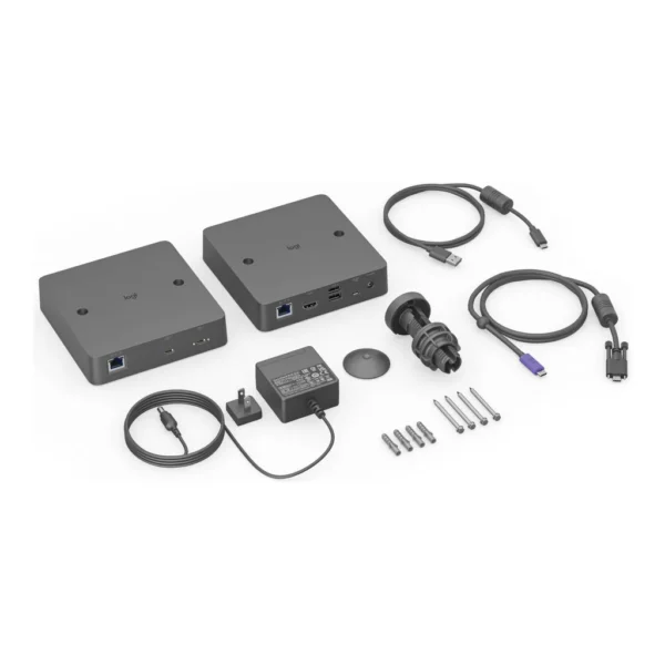 Logitech Extend BYOD Connection, Single USB-C Cable, HDMI 2.0 4K60, 2x USB 2.0, RJ45, Micro USB, Magnetic Dock, VESA Mount, Secure Firmware, Compatible with Rally Bar, Black | 952-000188 / 952-000199 – Main image Logitech Extend BYOD Connection, Single USB-C Cable, HDMI 2.0 4K60, 2x USB 2.0, RJ45, Micro USB, Magnetic Dock, VESA Mount, Secure Firmware, Compatible with Rally Bar, Black | 952-000188 / 952-000199 – Main image