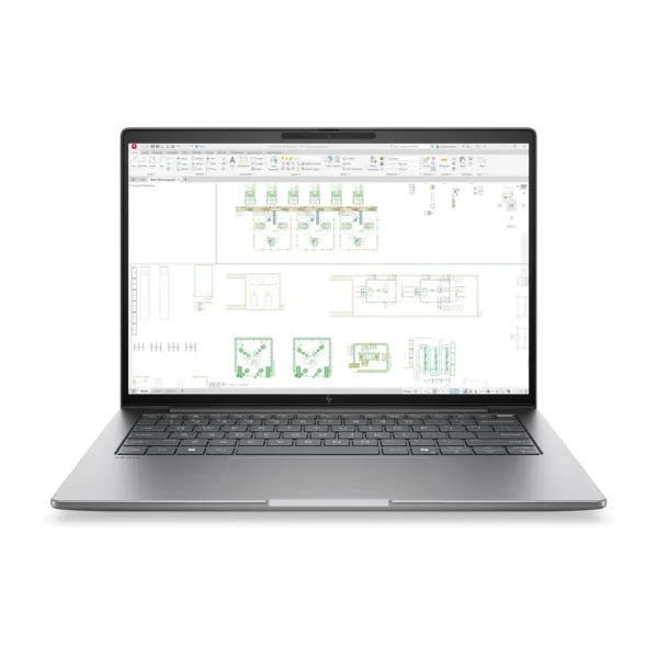 HP ZBook 8 G2i 14 Meteor Silver – Product view 1 HP ZBook 8 G2i 14-inch mobile workstation in meteor silver, manufacturer product view 1