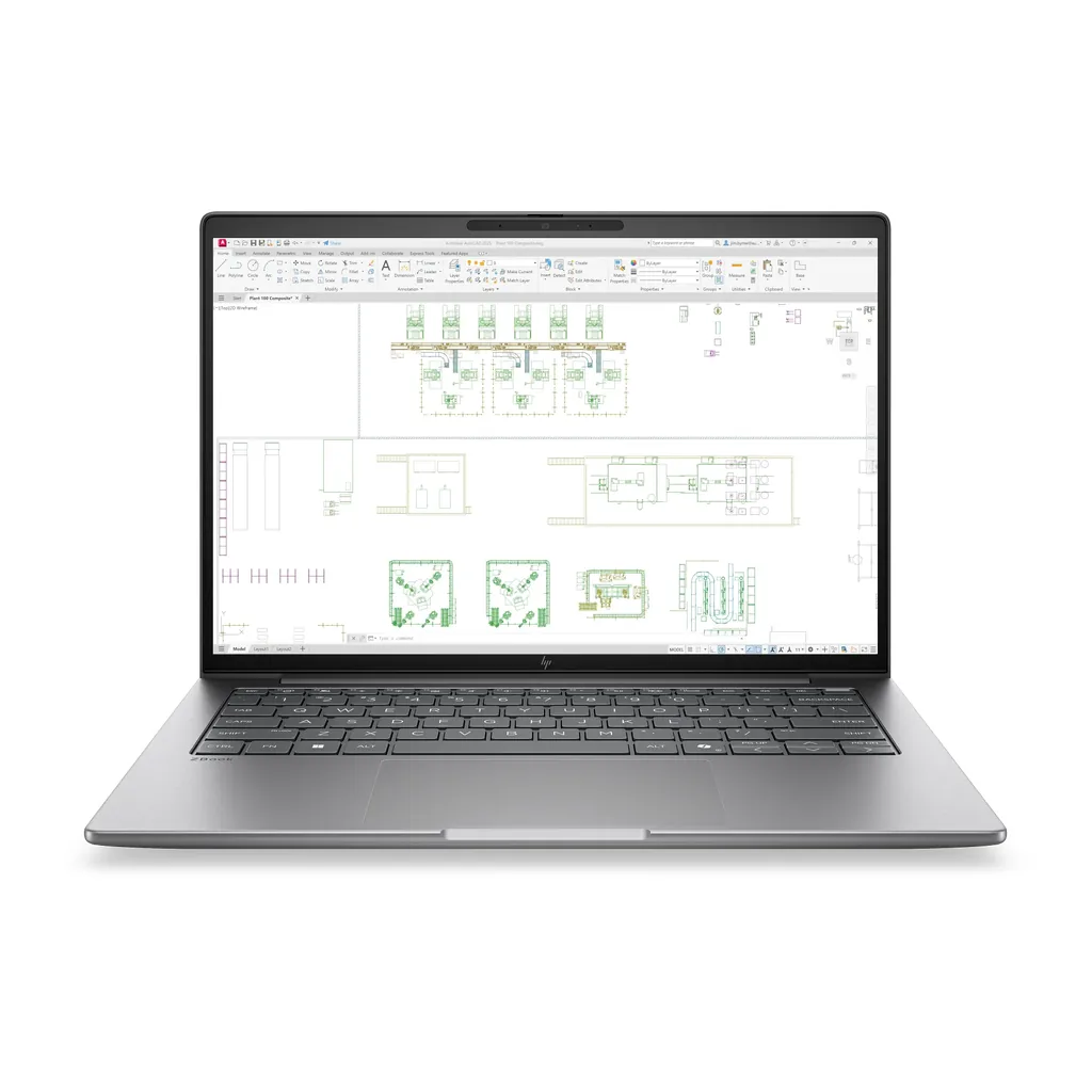 HP ZBook 8 G2i 14 Meteor Silver – Product view 1 HP ZBook 8 G2i 14-inch mobile workstation in meteor silver, manufacturer product view 1