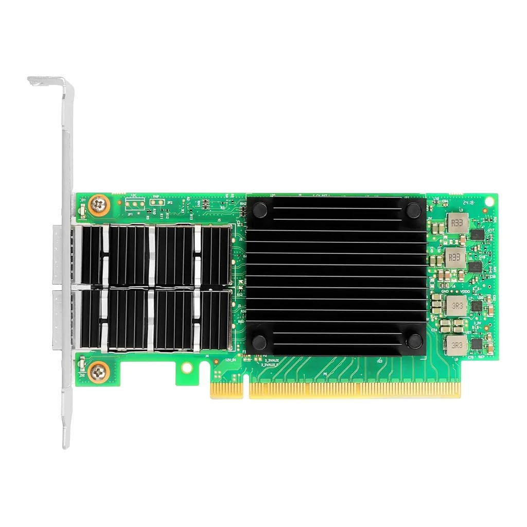 Mellanox MCX556A-EDAT ConnectX-5 Ex InfiniBand/Ethernet Adapter Card, EDR IB (100Gb/s) & 100GbE, Dual-Port QSFP28, PCIe 4.0 x16, Tall Bracket | MCX556A-EDAT – Main image Mellanox MCX556A-EDAT ConnectX-5 Ex InfiniBand/Ethernet Adapter Card, EDR IB (100Gb/s) & 100GbE, Dual-Port QSFP28, PCIe 4.0 x16, Tall Bracket | MCX556A-EDAT – Main image