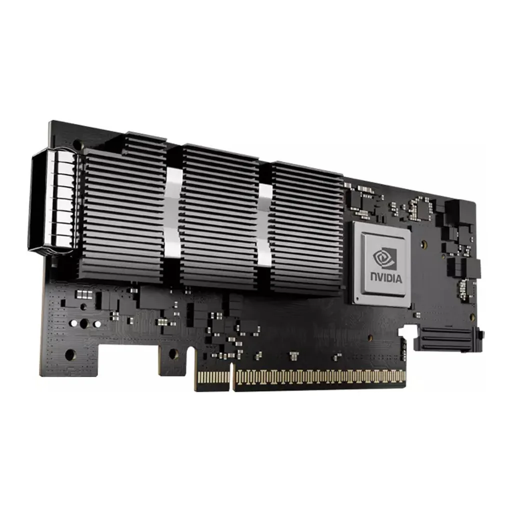 Mellanox MCX75310AAS-NEAT ConnectX-7 InfiniBand/Ethernet Adapter Card, NDR 400Gb/s (Default speed), Single-port OSFP, PCIe x16 Gen 4.0/5.0, Tall Bracket | MCX75310AAS-NEAT – Gallery image 1 Mellanox MCX75310AAS-NEAT ConnectX-7 InfiniBand/Ethernet Adapter Card, NDR 400Gb/s (Default speed), Single-port OSFP, PCIe x16 Gen 4.0/5.0, Tall Bracket | MCX75310AAS-NEAT – Gallery image 1