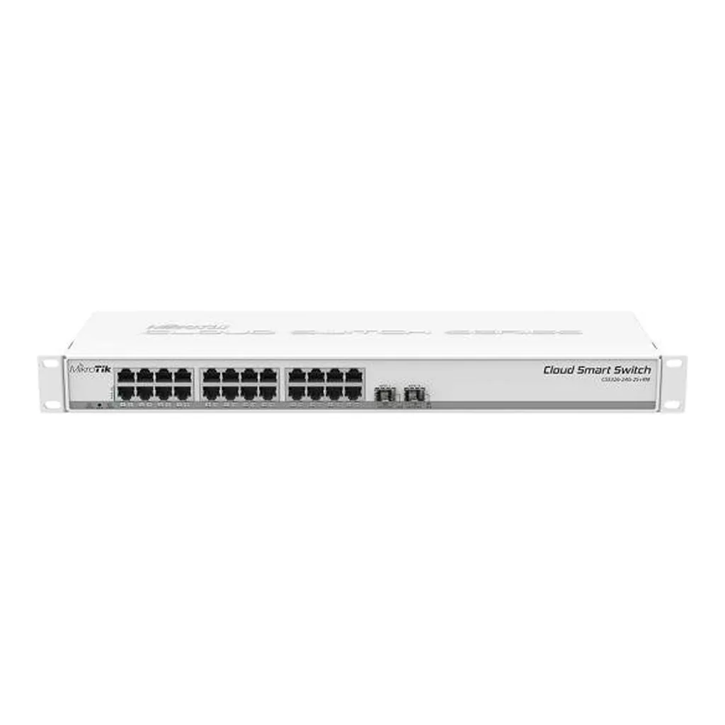 MikroTik CSS326-24G-2S+RM Cloud Smart Switch – Main image MikroTik CSS326-24G-2S+RM Cloud Smart Switch – Main image