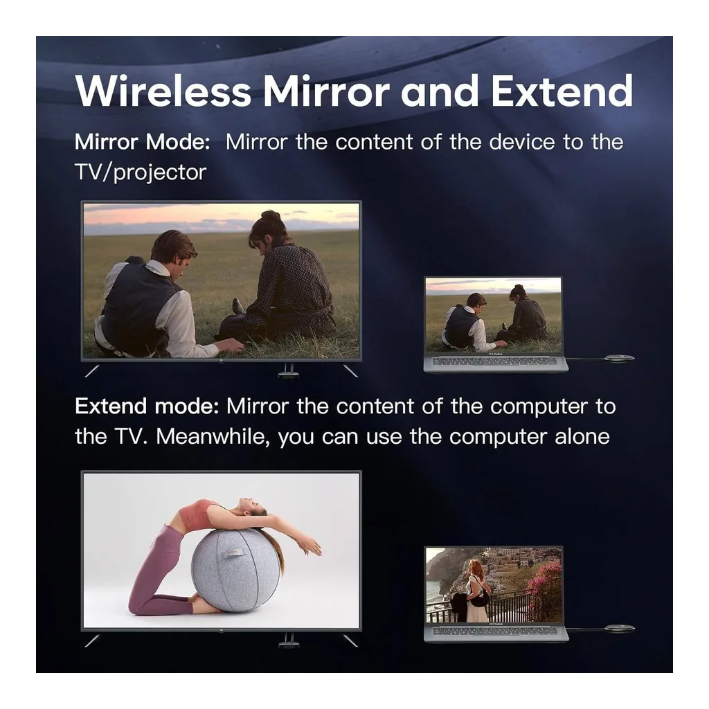 Mowsil Type-C Wireless Video Transmitter, 4K@60Hz Resolution, Plug & Play, Laptop/Phone to HDMI, No WiFi Needed, Low Latency, Portable, Long Range Compatible with Mowsil HDMI Extender | MOWT2 – Gallery image 4 Mowsil Type-C Wireless Video Transmitter, 4K@60Hz Resolution, Plug & Play, Laptop/Phone to HDMI, No WiFi Needed, Low Latency, Portable, Long Range Compatible with Mowsil HDMI Extender | MOWT2 – Gallery image 4