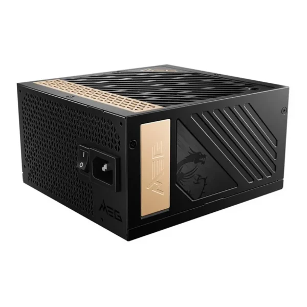 MSI MEG Ai1300P PCIE5 ATX 3.0 Power Supply, 1300W Power, 80+ Platinum Certified, Fully Modular,Dedicated PCIe 5.0 Connector, 120mm Hydro Dynamic Bearing Fan, Sleeved Cables, Black | 306-7ZP4A18-CE0 – Main image MSI MEG Ai1300P PCIE5 ATX 3.0 Power Supply, 1300W Power, 80+ Platinum Certified, Fully Modular,Dedicated PCIe 5.0 Connector, 120mm Hydro Dynamic Bearing Fan, Sleeved Cables, Black | 306-7ZP4A18-CE0 – Main image
