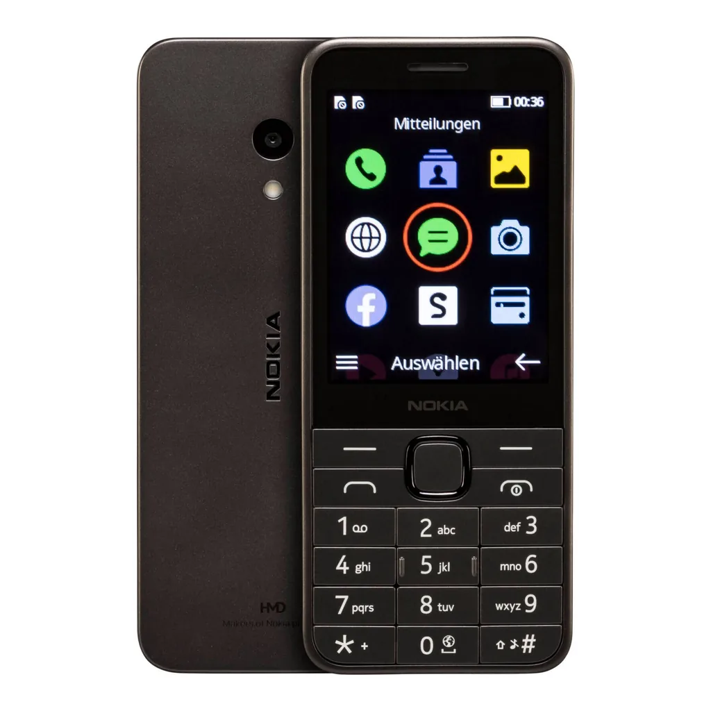 Nokia 235 Dual Sim Mobile Phone, 2.8" QVGA Resolution, 64MB RAM, 128MB Storage, Unisoc T107 Processor, 2 MP with LED Flash, S30+ OS, Up to 9.8 Hours Talk Time, Black – Main image Nokia 235 Dual Sim Mobile Phone, 2.8" QVGA Resolution, 64MB RAM, 128MB Storage, Unisoc T107 Processor, 2 MP with LED Flash, S30+ OS, Up to 9.8 Hours Talk Time, Black – Main image