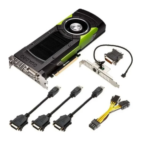 NVIDIA Quadro M6000 Video Card, 3072 CUDA Cores, 24 GB GDDR5, 384-bit, PCI-Express 3.0 x16, SLI, HDCP and HDMI 1.3a support, 4x Display Port, 1x DVI-I ( Dual Link ), 3-Pin 3D Stereo | VCQM6000-24GB-P – Main image NVIDIA Quadro M6000 Video Card, 3072 CUDA Cores, 24 GB GDDR5, 384-bit, PCI-Express 3.0 x16, SLI, HDCP and HDMI 1.3a support, 4x Display Port, 1x DVI-I ( Dual Link ), 3-Pin 3D Stereo | VCQM6000-24GB-P – Main image
