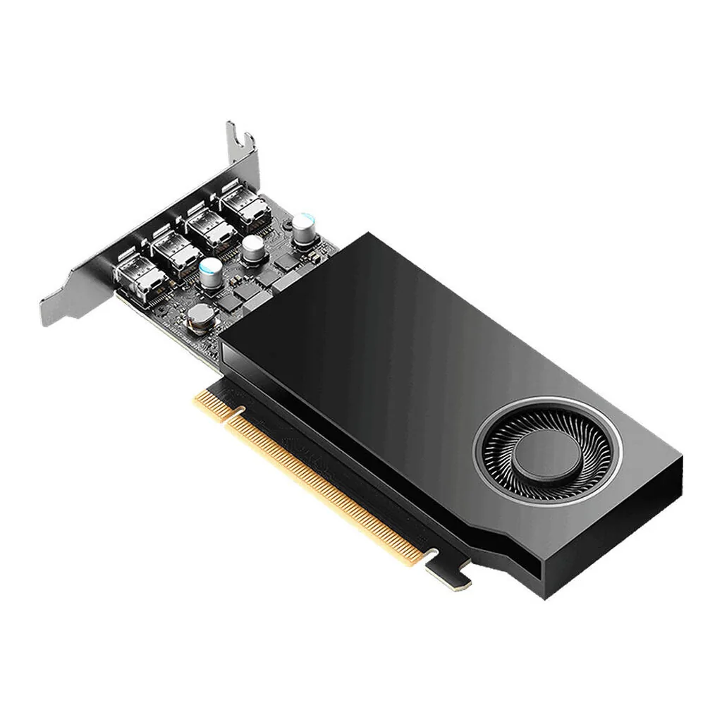 NVIDIA RTX A400 Graphics, 4GB GDDR6 64-Bit Memory, 24 Tensor Cores, 6 RT Cores, PCI Express 4.0 x8, 768 CUDA Cores, 4x Mini-DisplayPort 1.4, Black – Gallery image 2 NVIDIA RTX A400 Graphics, 4GB GDDR6 64-Bit Memory, 24 Tensor Cores, 6 RT Cores, PCI Express 4.0 x8, 768 CUDA Cores, 4x Mini-DisplayPort 1.4, Black – Gallery image 2
