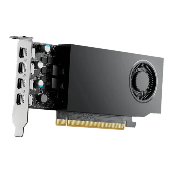 NVIDIA RTX A400 Graphics, 4GB GDDR6 64-Bit Memory, 24 Tensor Cores, 6 RT Cores, PCI Express 4.0 x8, 768 CUDA Cores, 4x Mini-DisplayPort 1.4, Black – Main image NVIDIA RTX A400 Graphics, 4GB GDDR6 64-Bit Memory, 24 Tensor Cores, 6 RT Cores, PCI Express 4.0 x8, 768 CUDA Cores, 4x Mini-DisplayPort 1.4, Black – Main image