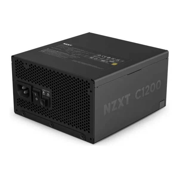 NZXT C1200 Gold ATX 3.1 1200W Fully Modular Power Supply, 80 PLUS Gold Efficiency, 135mm Fluid Dynamic Bearing Fan, 2300 RPM Fan Speed, 93.02 CFM Airflow, Japanese Capacitors, Black | PA-2G2BB-UK – Main image NZXT C1200 Gold ATX 3.1 1200W Fully Modular Power Supply, 80 PLUS Gold Efficiency, 135mm Fluid Dynamic Bearing Fan, 2300 RPM Fan Speed, 93.02 CFM Airflow, Japanese Capacitors, Black | PA-2G2BB-UK – Main image