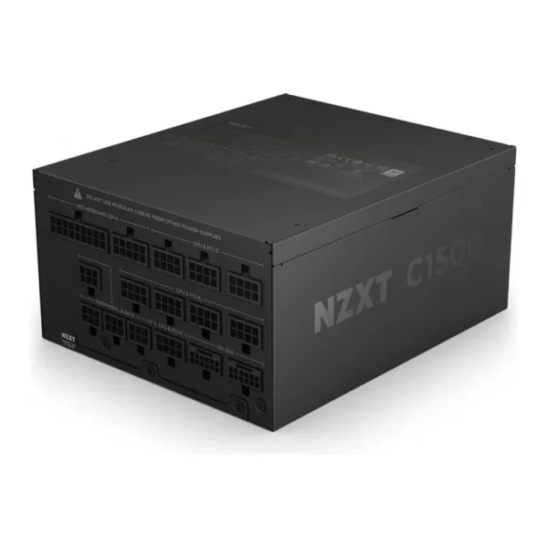 NZXT C1500 Platinum ATX Fully Modular PSU, 80 PLUS Platinum Efficiency, 1500W Power, Dual PCIe 5.1 Connectors, Magnetic Levitation Bearing Fan, 140mm Size, 125 CFM Airflow, Black | PA-5P1BB-UK – Main image NZXT C1500 Platinum ATX Fully Modular PSU, 80 PLUS Platinum Efficiency, 1500W Power, Dual PCIe 5.1 Connectors, Magnetic Levitation Bearing Fan, 140mm Size, 125 CFM Airflow, Black | PA-5P1BB-UK – Main image