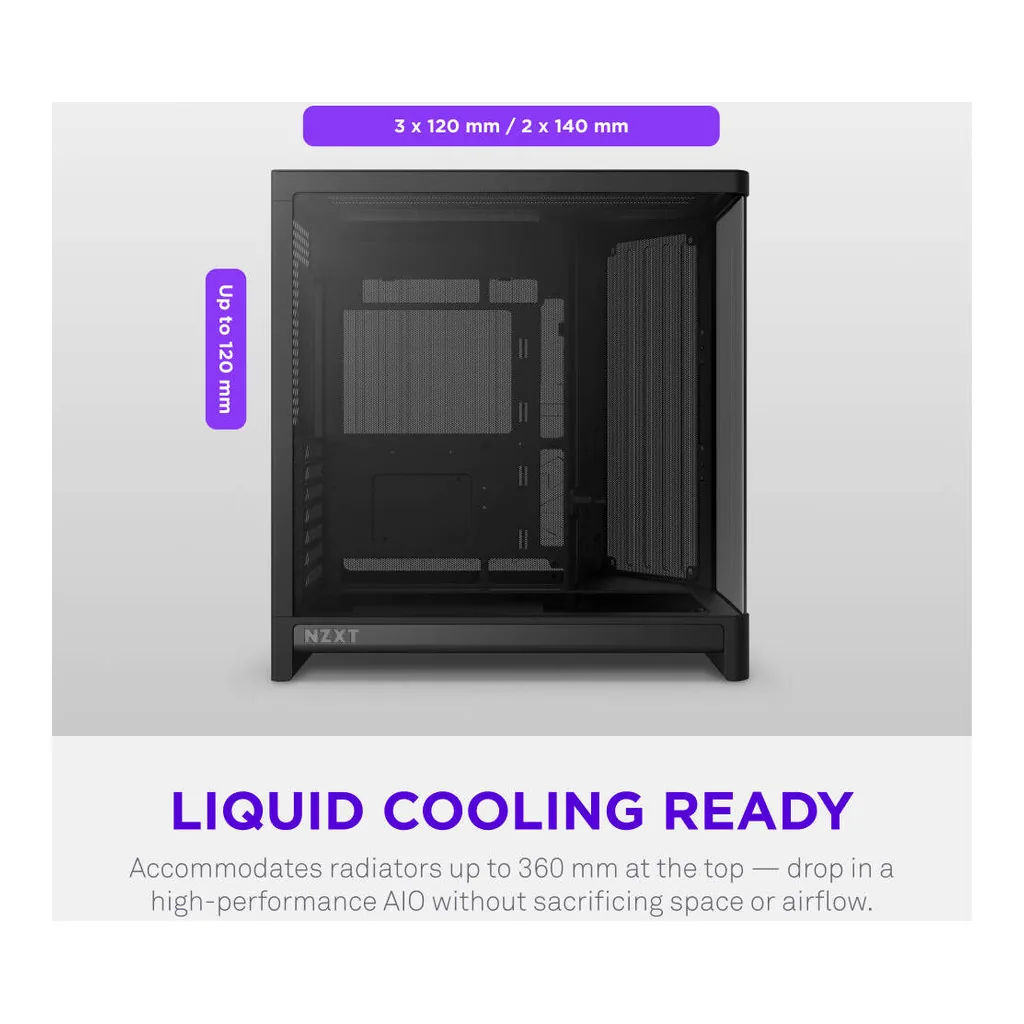 NZXT H6 Compact Dual-Chamber Case – Gallery image 3 NZXT H6 Compact Dual-Chamber Case – Gallery image 3