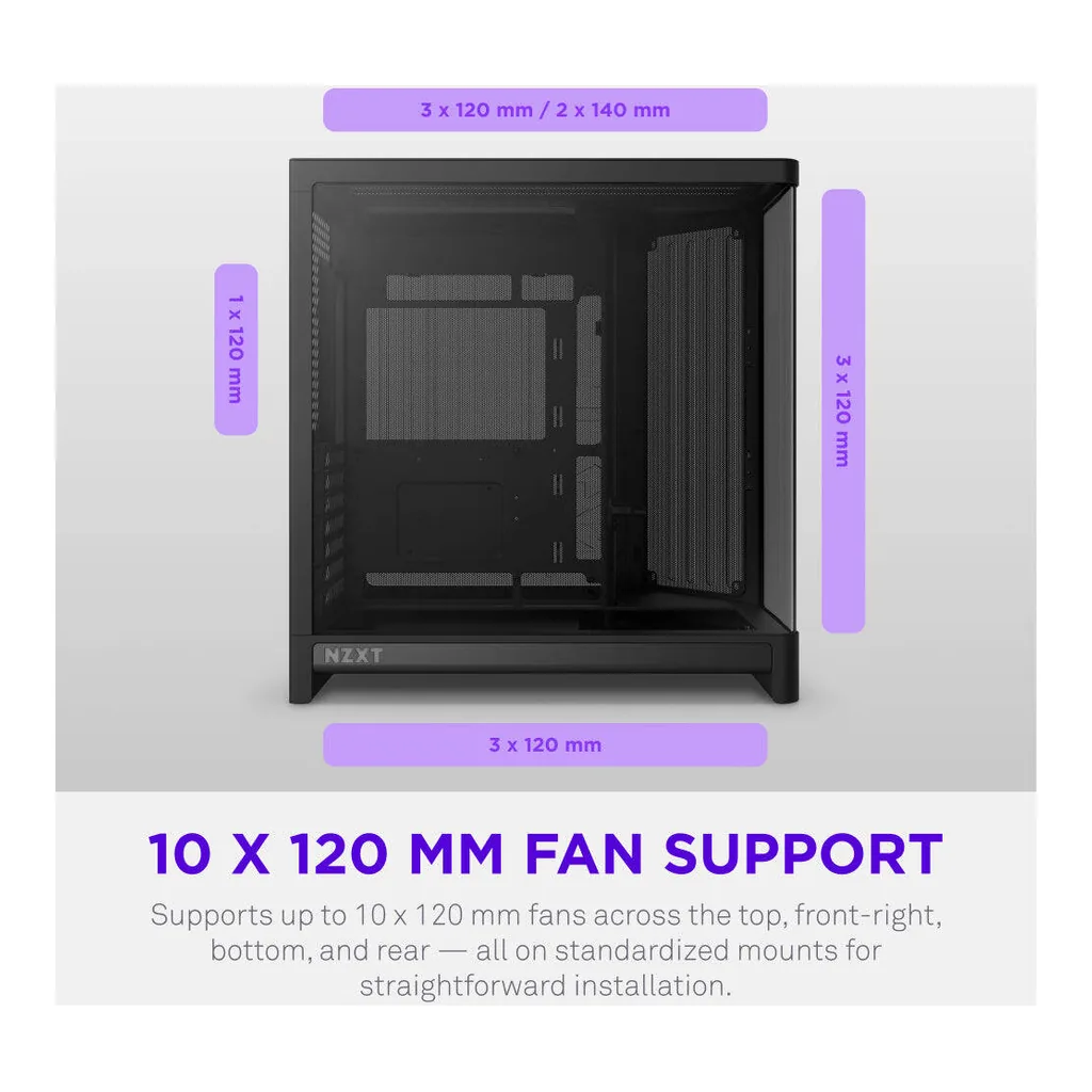 NZXT H6 Compact Dual-Chamber Case – Gallery image 5 NZXT H6 Compact Dual-Chamber Case – Gallery image 5