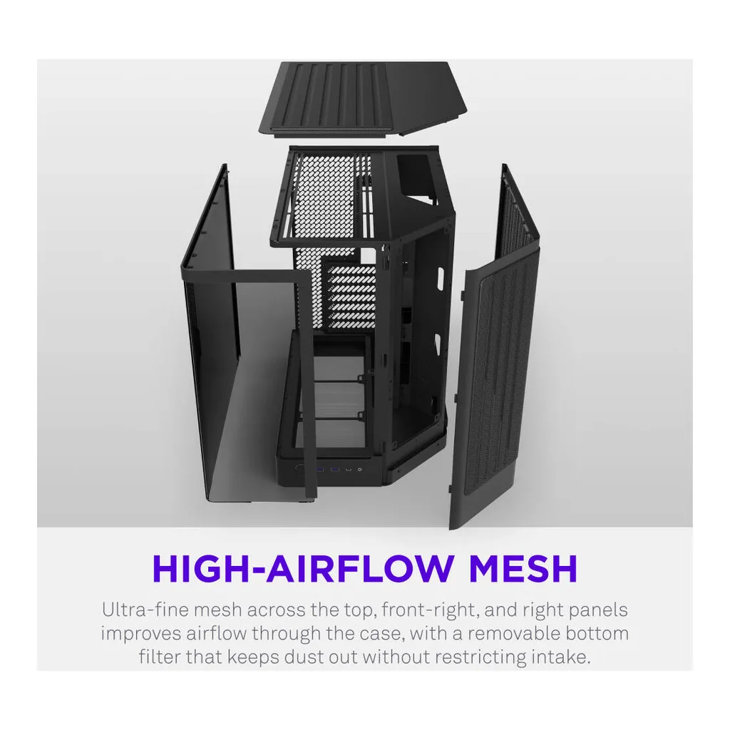 NZXT H6 Compact Dual-Chamber Case – Gallery image 6 NZXT H6 Compact Dual-Chamber Case – Gallery image 6