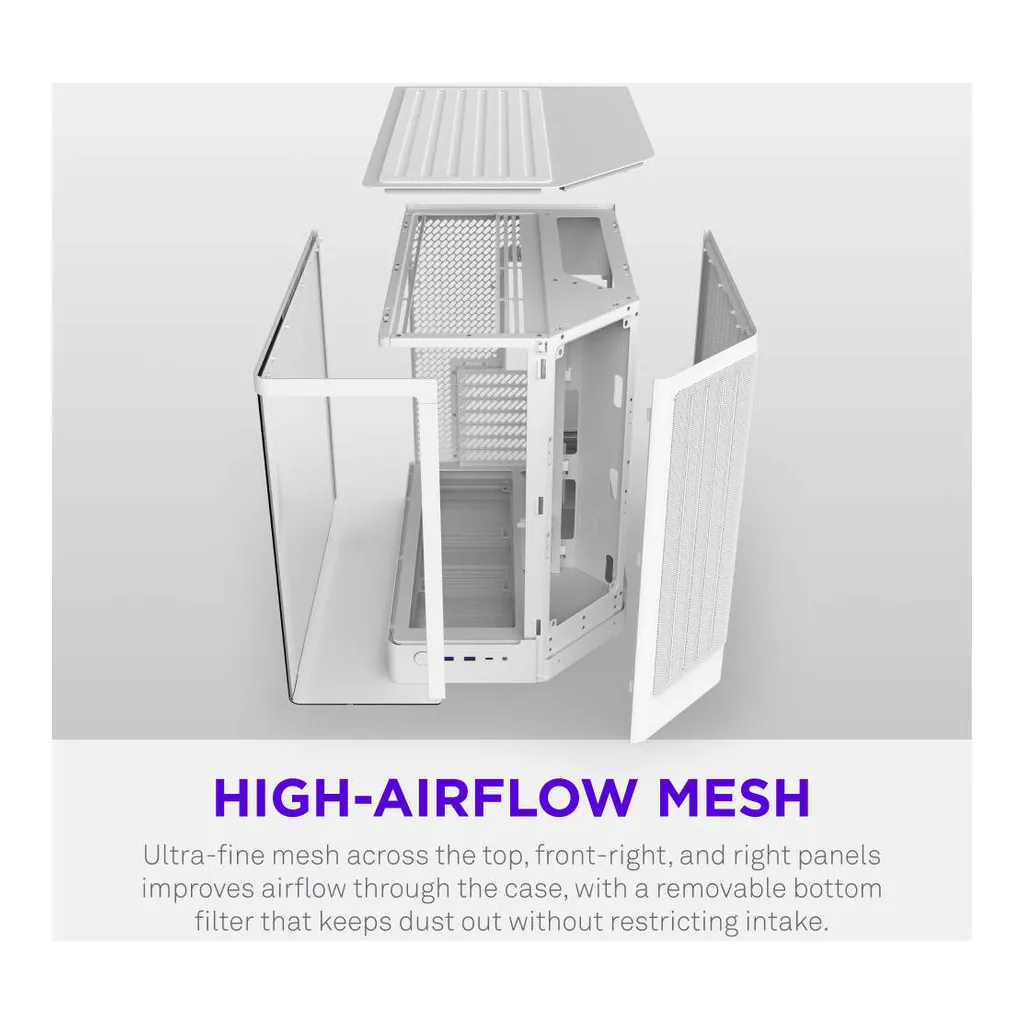 NZXT H6 Compact Dual-Chamber Case – Gallery image 10 NZXT H6 Compact Dual-Chamber Case – Gallery image 10