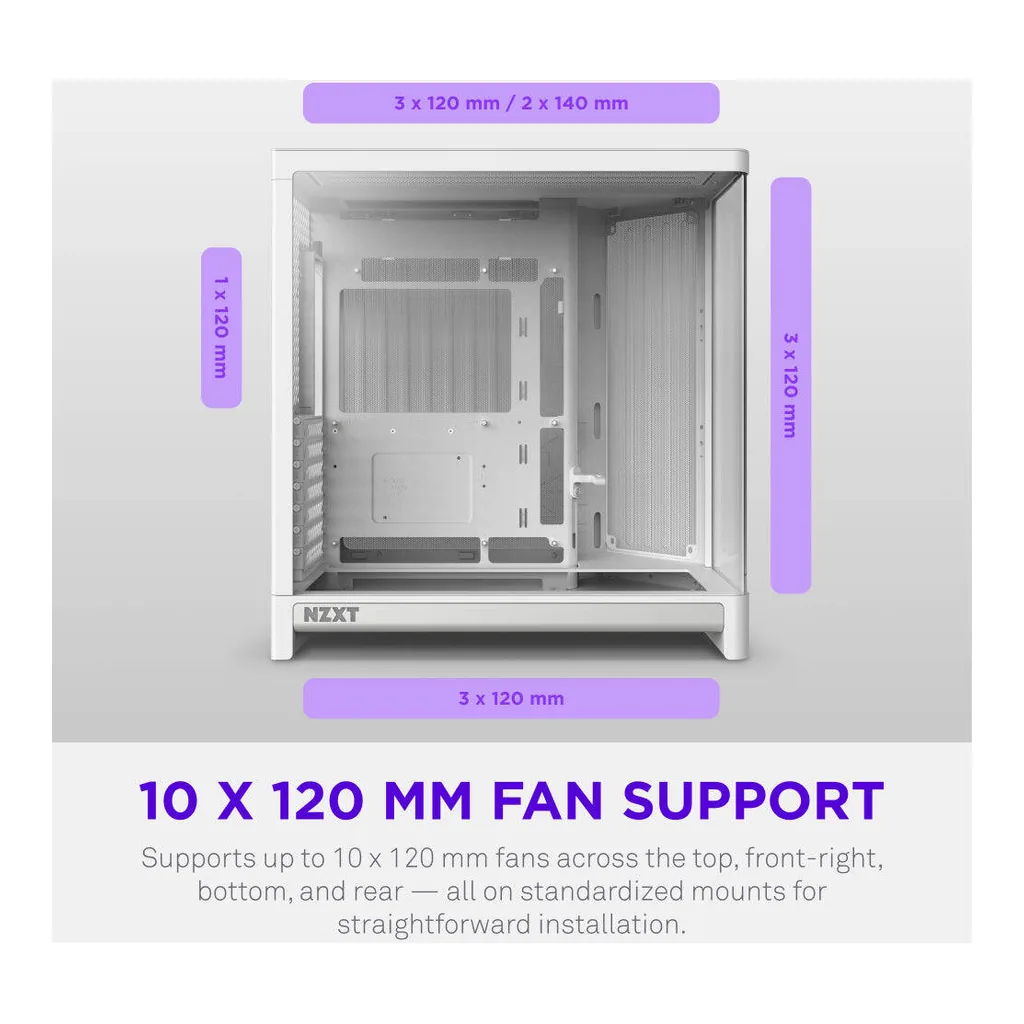 NZXT H6 Compact Dual-Chamber Case – Gallery image 14 NZXT H6 Compact Dual-Chamber Case – Gallery image 14