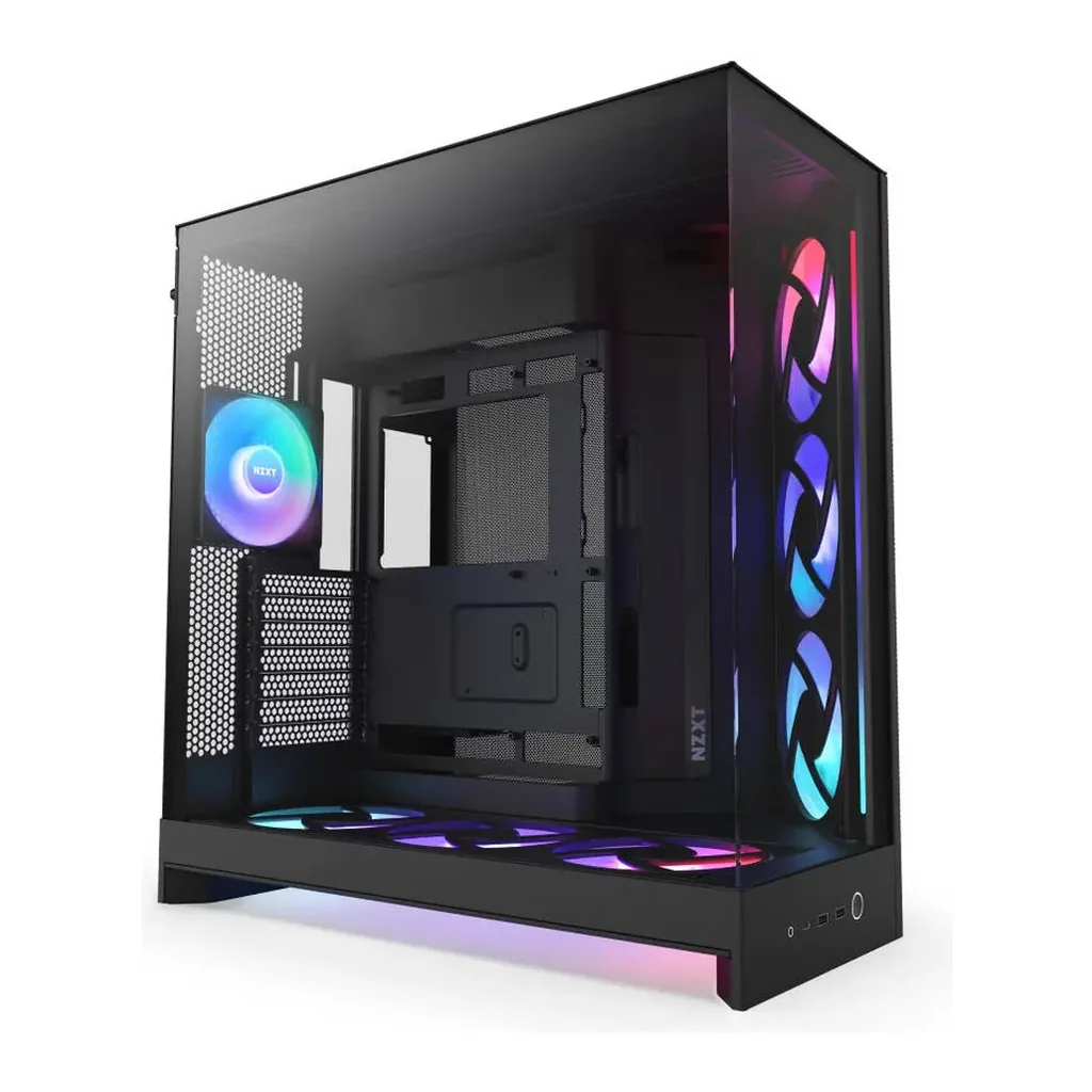 NZXT H9 Flow RGB+ Mid-Tower Case – Variation image 2 NZXT H9 Flow RGB+ Mid-Tower Case – Variation image 2