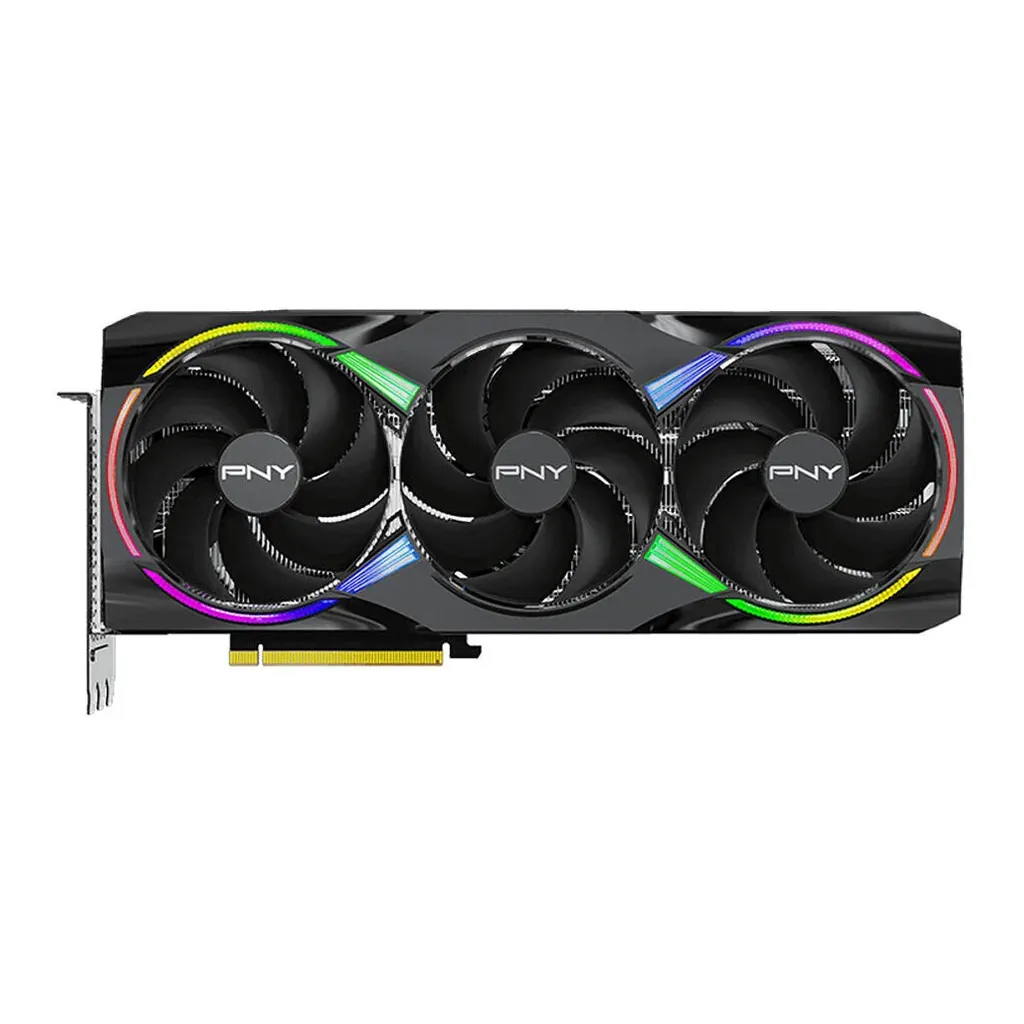 PNY GeForce RTX 5080 ARGB EPIC-X RGB OC Graphics Card, 16GB GDDR7 256-Bit Memory, 2.78 GHz Boost Clock, 30 Gbps Memory Speed, 10752 CUDA Cores, PCI-Ex – Gallery image 2 PNY GeForce RTX 5080 ARGB EPIC-X RGB OC Graphics Card, 16GB GDDR7 256-Bit Memory, 2.78 GHz Boost Clock, 30 Gbps Memory Speed, 10752 CUDA Cores, PCI-Ex – Gallery image 2